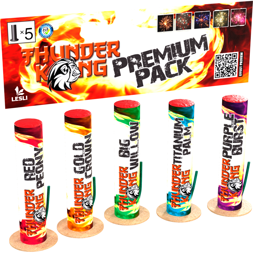 Lesli Thunder Kong Premium Pack (5er Sortiment)