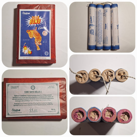 Funke Superböller II Tiger Bomb Päckchen (1 Päckchen = 4 Böller)