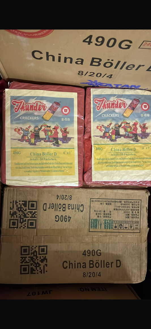 Katan Thunder Crackers China Böller D (1 Schinken=20 Päckchen a 4 Stück)
