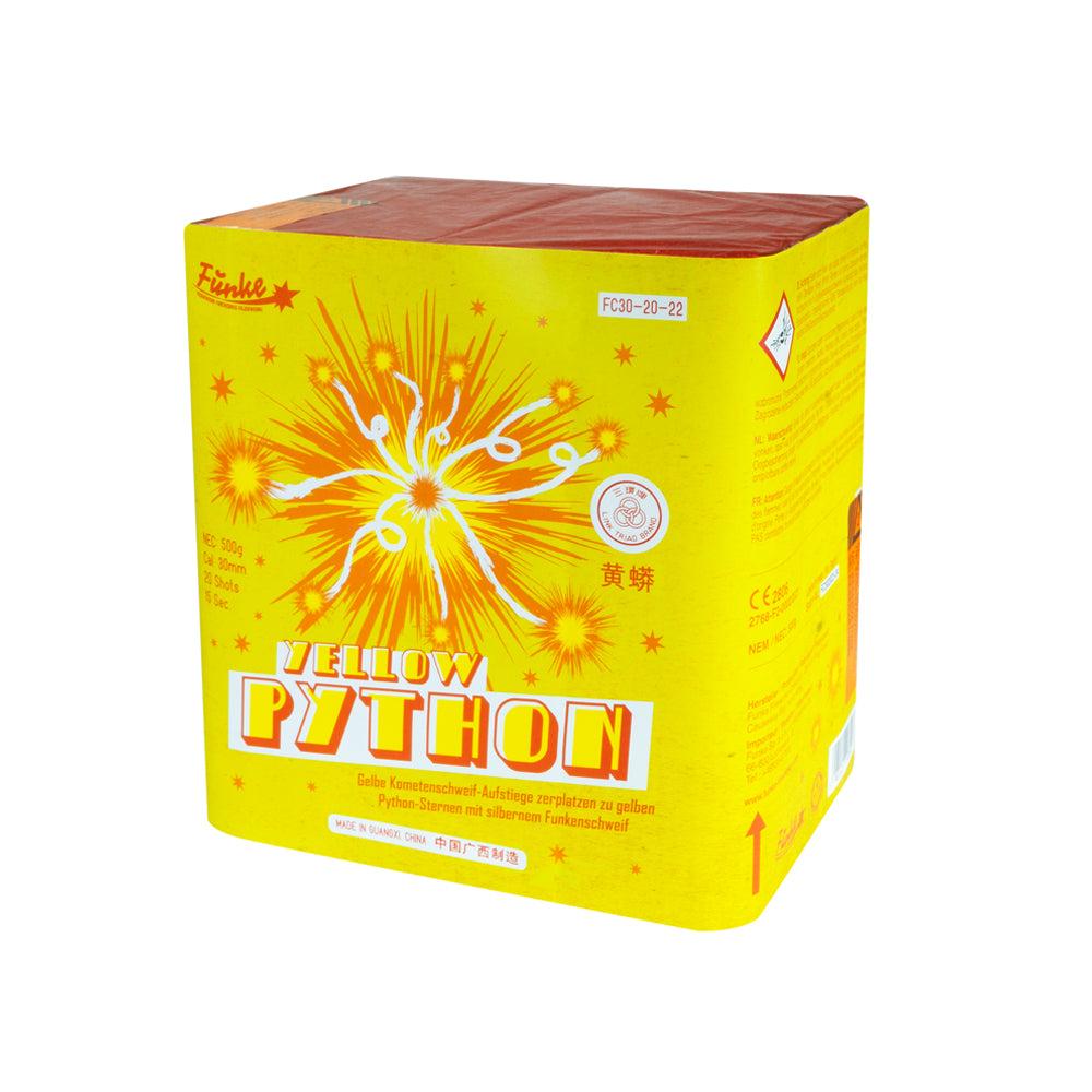 Funke Rising Python Funke Yellow Python – Feuerwerks Garage
