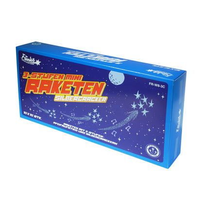 Funke 3-Stufen Mini-Raketen Silbercracker (1 VPE=10 Stk.)