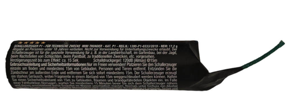 Pyrounion Mini Thunder Schallerzeuger P1 (1 VPE=6 Stk.)