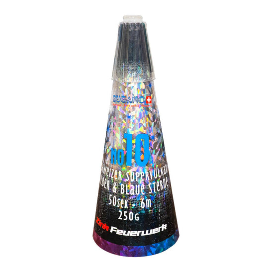 Schweizer Supervulkan Zink No.10 Silber- Blau