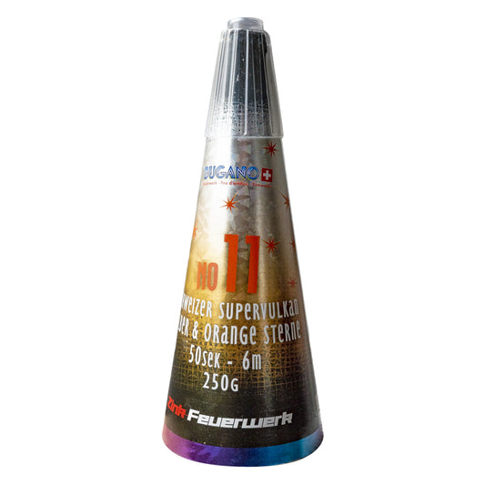Schweizer Supervulkan Zink No.11 Silber-Orange