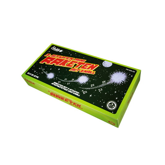 Funke 3-Stufen Mini-Raketen mit Knall (1 VPE=10 Stk.)