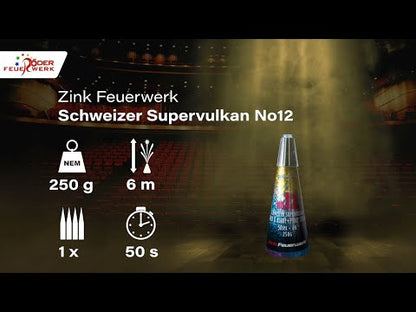 Schweizer Supervulkan Zink No.12 Gold-Blau-Pink