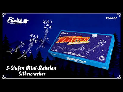 Funke 3-Stufen Mini-Raketen Silbercracker (1 VPE=10 Stk.)