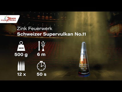 Schweizer Supervulkan Zink No.11 Silber-Orange