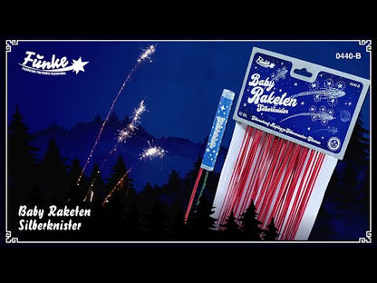 Funke Baby Raketen Silberknister (1 VPE=50 Stk.)