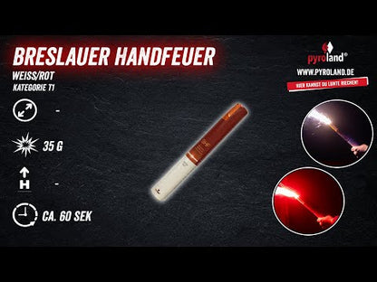 Pyroland Breslauer Handfeuer Weiß zu Rot