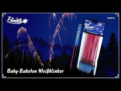 Funke Baby-Raketen Weißblinker (1 VPE=50 Stk.)