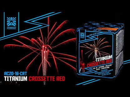 Argento Titanium Crossette Red