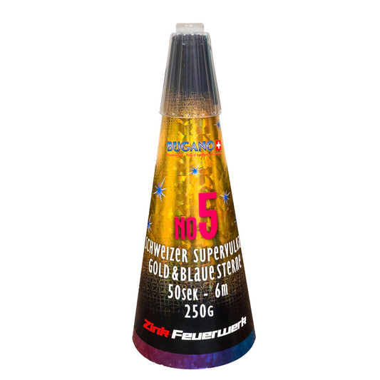 Schweizer Supervulkan Zink No.5 Gold- Blau